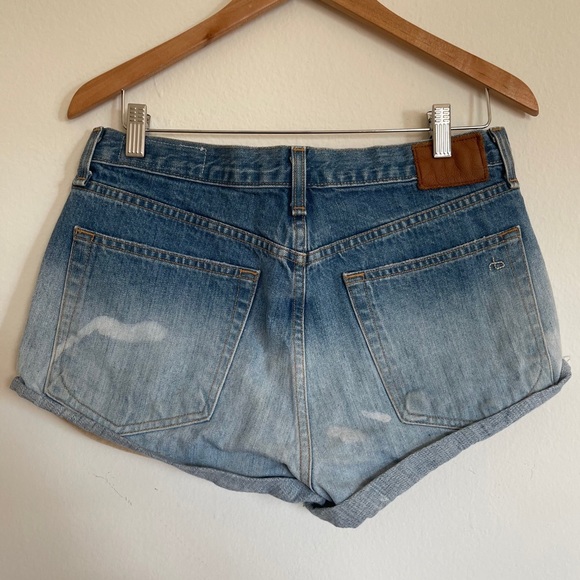 Rag & Bone Marilyn Distressed Revolve Denim Shorts - Picture 7 of 11